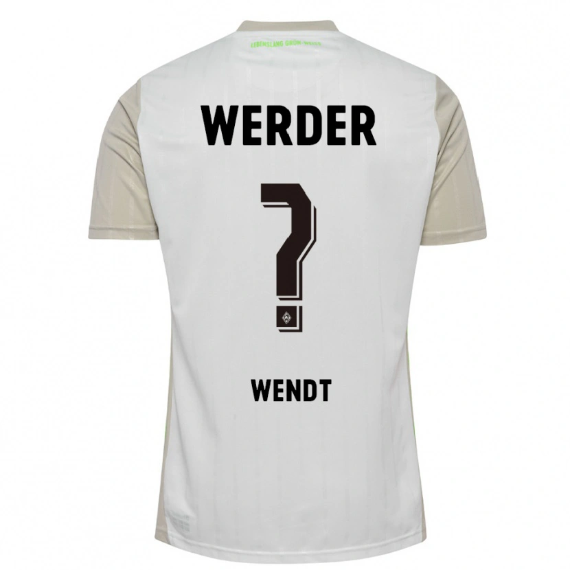 Danxen Women Maximilian Wendt #0 White Black Away Jersey 2025/26 T-Shirt