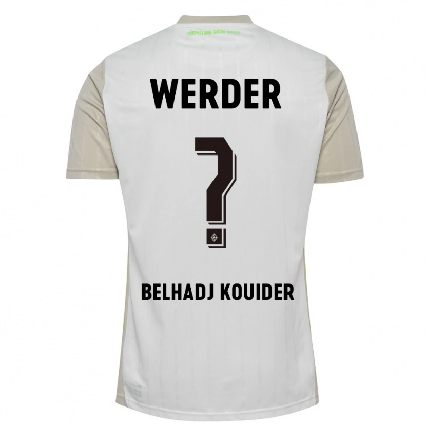 Danxen Women Mahfoud Belhadj Kouider #0 White Black Away Jersey 2025/26 T-Shirt