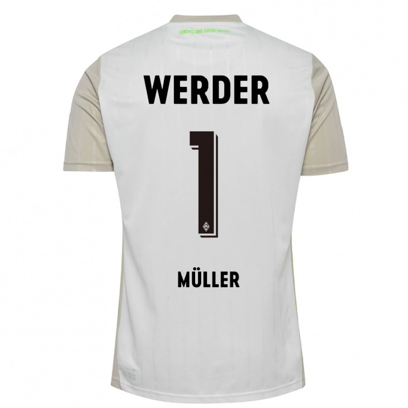 Danxen Women Vincent Müller #1 White Black Away Jersey 2025/26 T-Shirt