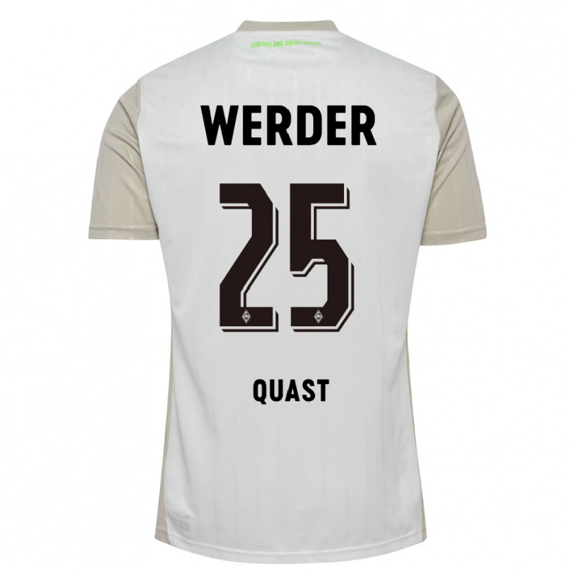 Danxen Women Soenke Quast #25 White Black Away Jersey 2025/26 T-Shirt