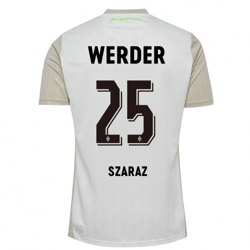 Danxen Women Lina Szaraz #25 White Black Away Jersey 2025/26 T-Shirt