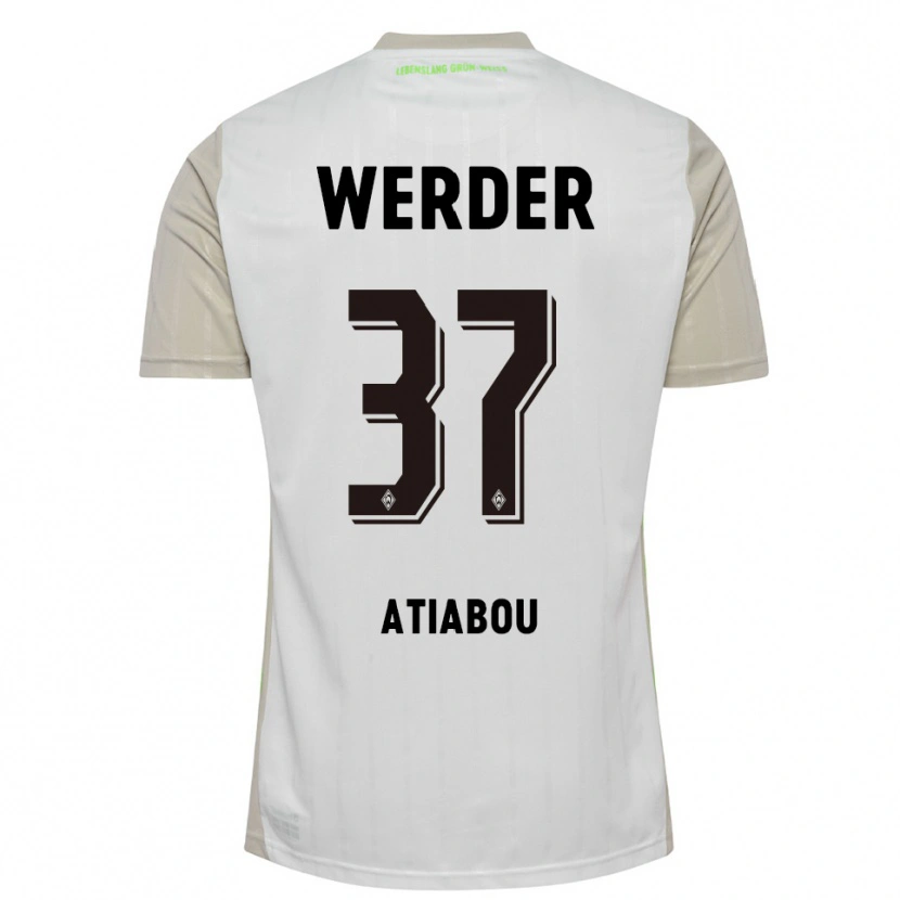 Danxen Women Benjamin Atiabou #37 White Black Away Jersey 2025/26 T-Shirt