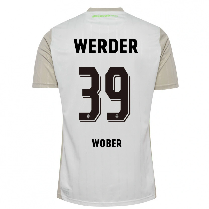 Danxen Women Maximilian Wöber #39 White Black Away Jersey 2025/26 T-Shirt