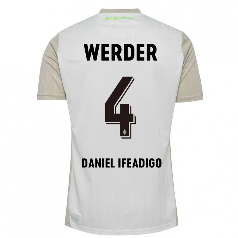 Danxen Women Kamsiyonna Daniel Ifeadigo #4 White Black Away Jersey 2025/26 T-Shirt