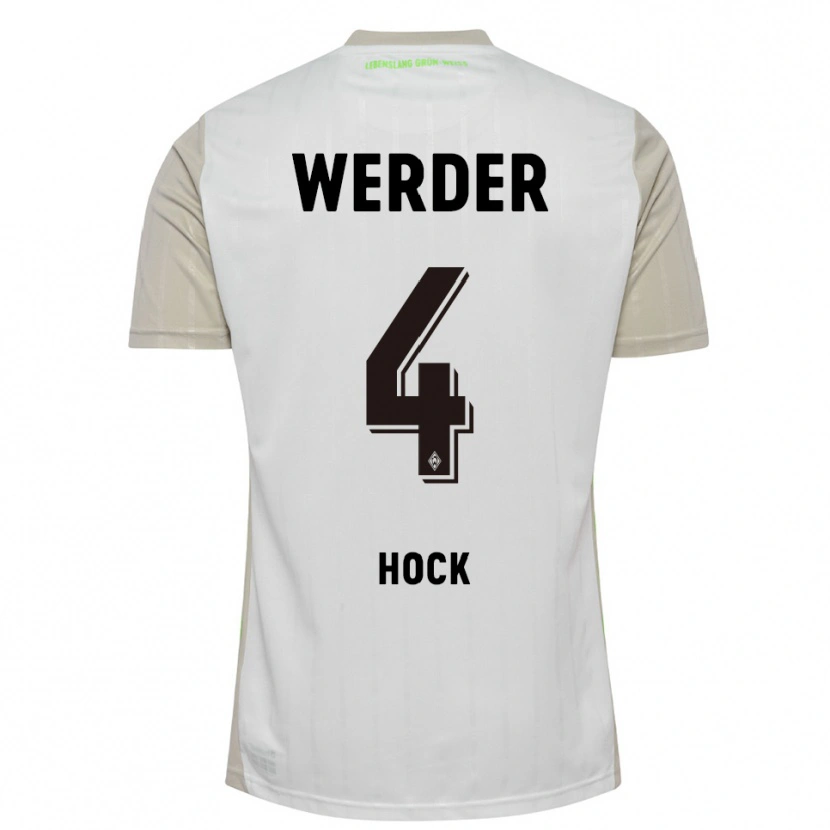 Danxen Women Alexander Höck #4 White Black Away Jersey 2025/26 T-Shirt