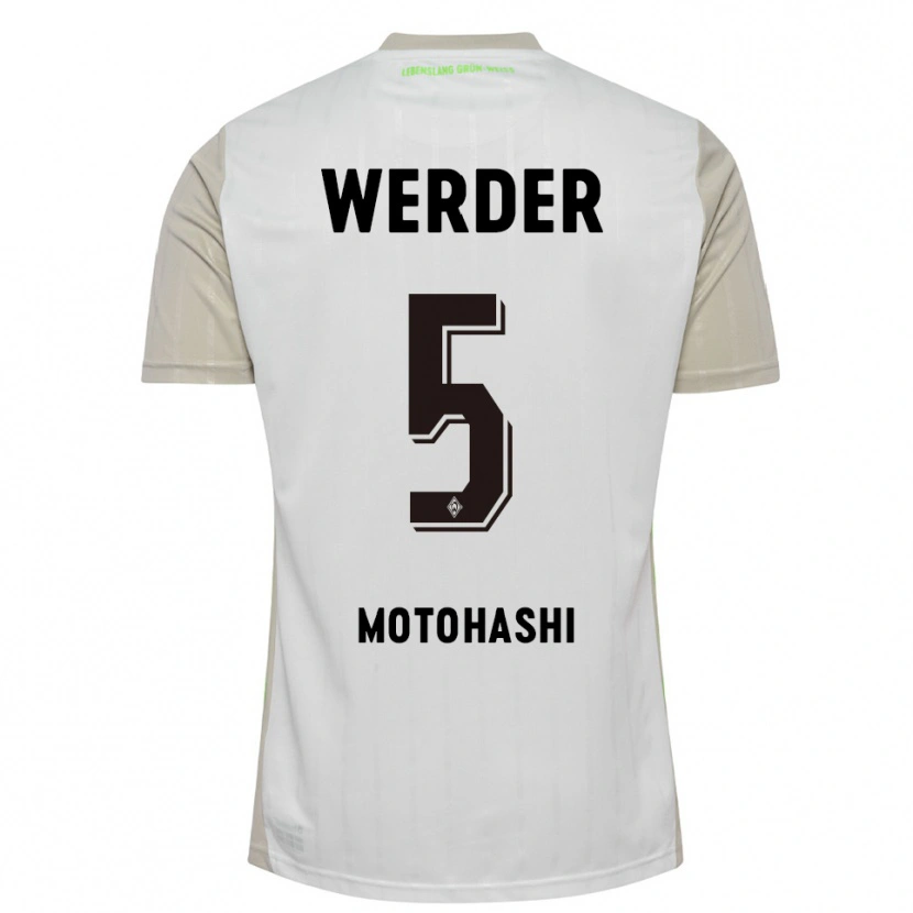 Danxen Women Yuzuki Motohashi #5 White Black Away Jersey 2025/26 T-Shirt