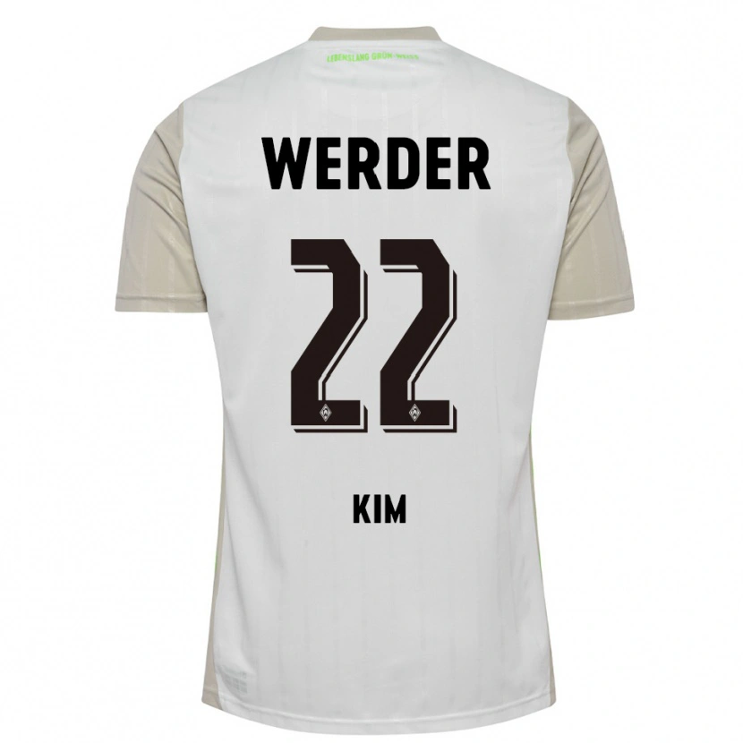 Danxen Women Min-Je Kim #22 White Black Away Jersey 2025/26 T-Shirt