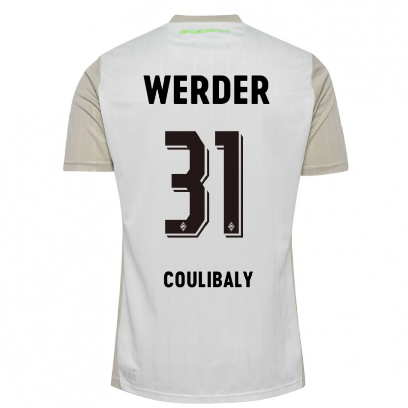 Danxen Women Karim Coulibaly #31 White Black Away Jersey 2025/26 T-Shirt