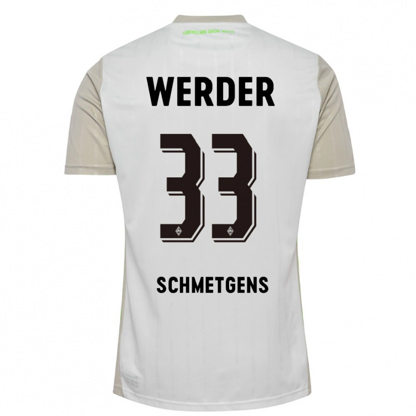 Danxen Women Mick Schmetgens #33 White Black Away Jersey 2025/26 T-Shirt