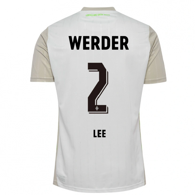Danxen Women Gun-Woo Lee #2 White Black Away Jersey 2025/26 T-Shirt