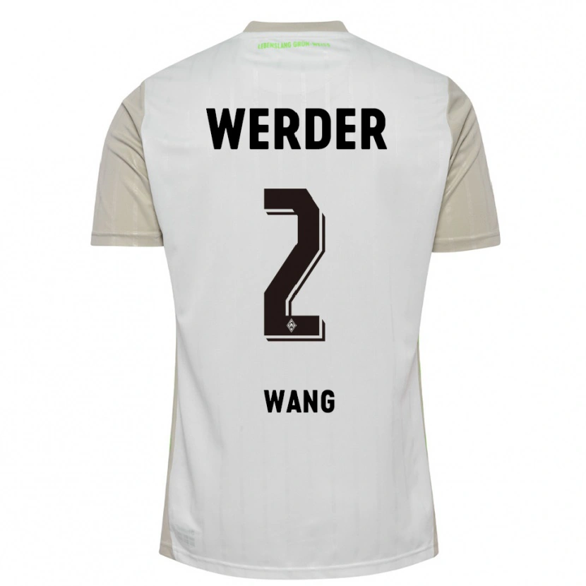 Danxen Women Bowen Wang #2 White Black Away Jersey 2025/26 T-Shirt