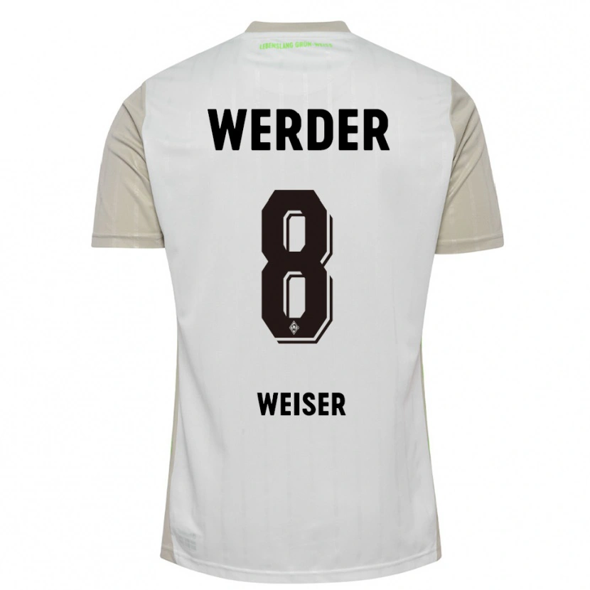 Danxen Women Mitchell Weiser #8 White Black Away Jersey 2025/26 T-Shirt