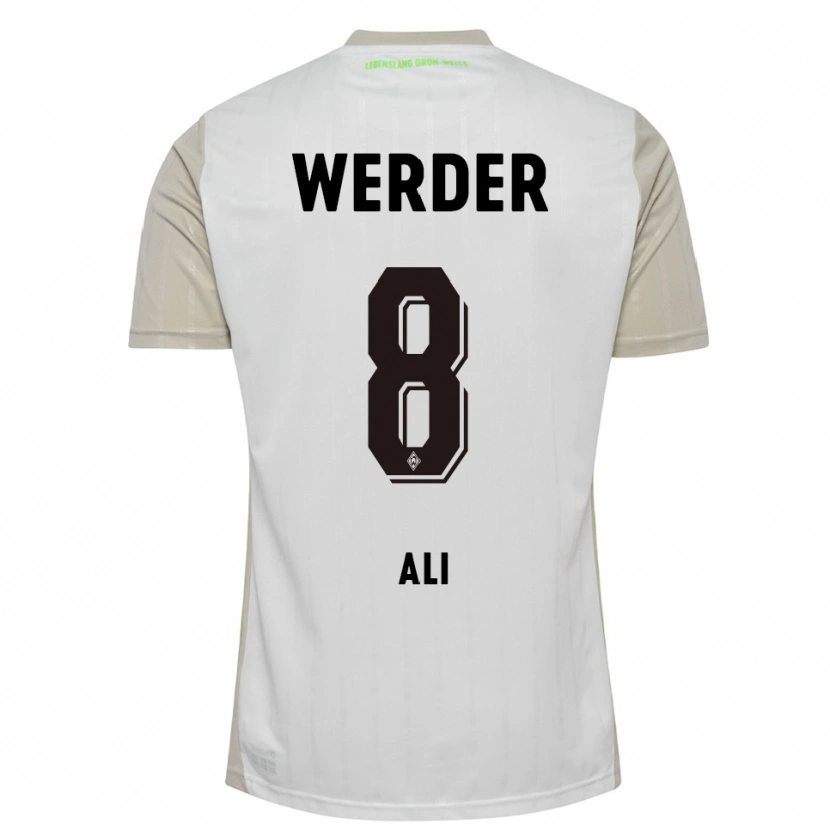 Danxen Women Rumat Ali #8 White Black Away Jersey 2025/26 T-Shirt
