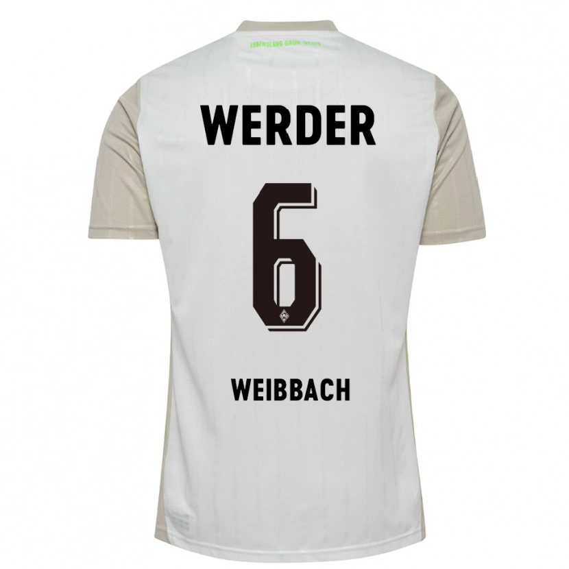 Danxen Women Noah Weißbach #6 White Black Away Jersey 2025/26 T-Shirt