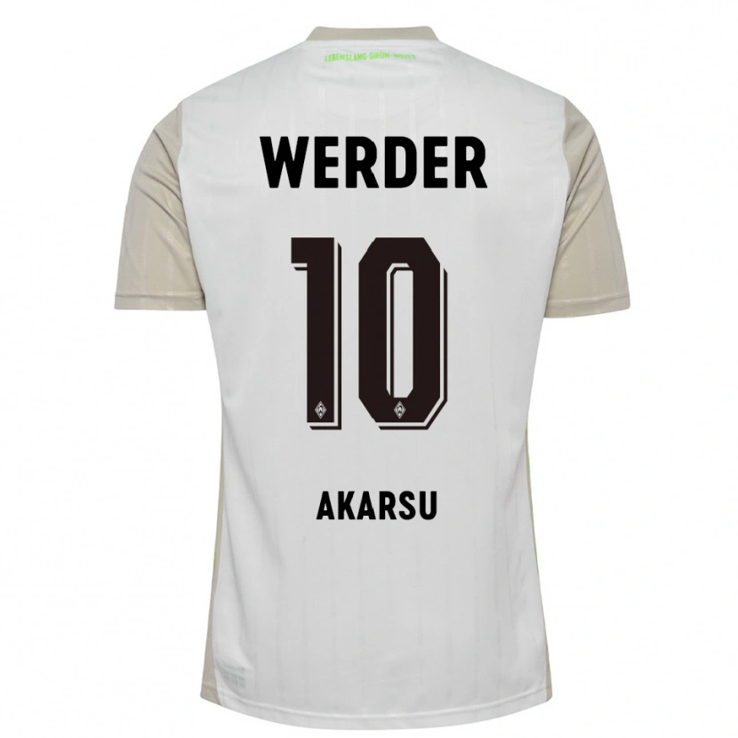Danxen Women Mikail Bura Akarsu #10 White Black Away Jersey 2025/26 T-Shirt