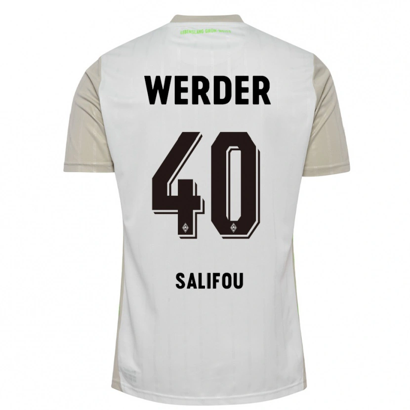 Danxen Women Dikeni Salifou #40 White Black Away Jersey 2025/26 T-Shirt