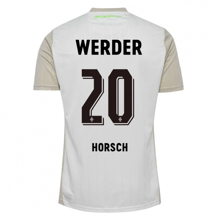 Danxen Women Jonas Horsch #20 White Black Away Jersey 2025/26 T-Shirt