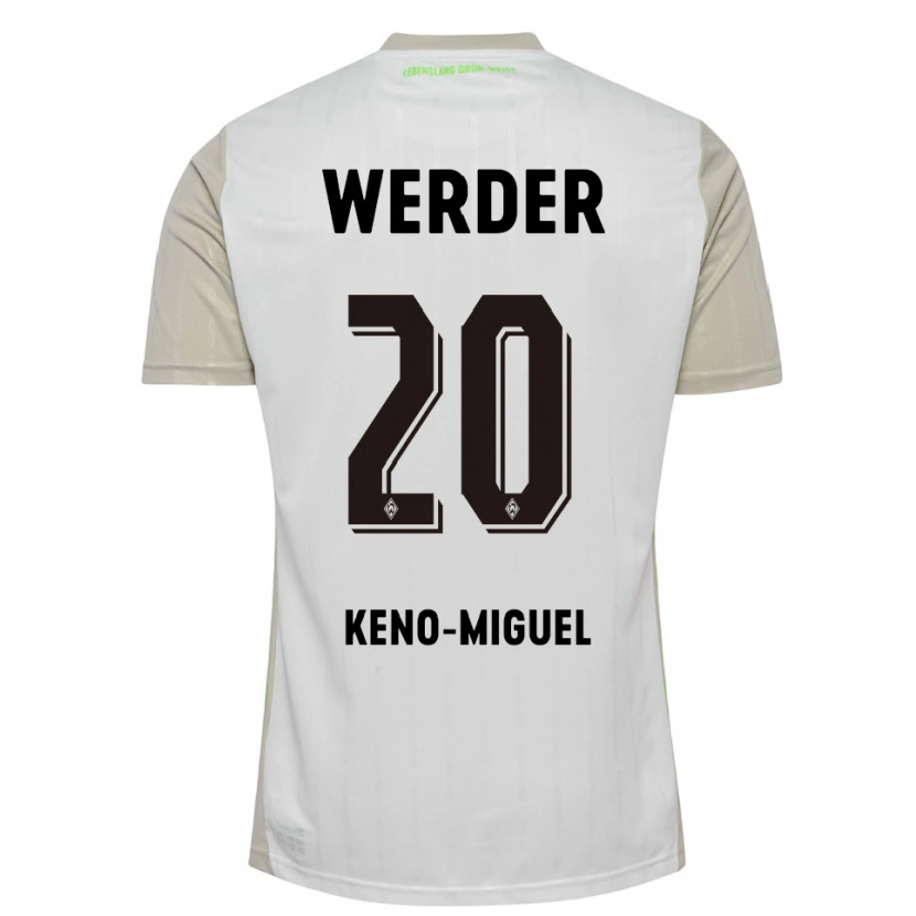 Danxen Women Keno-Miguel Meyer #20 White Black Away Jersey 2025/26 T-Shirt