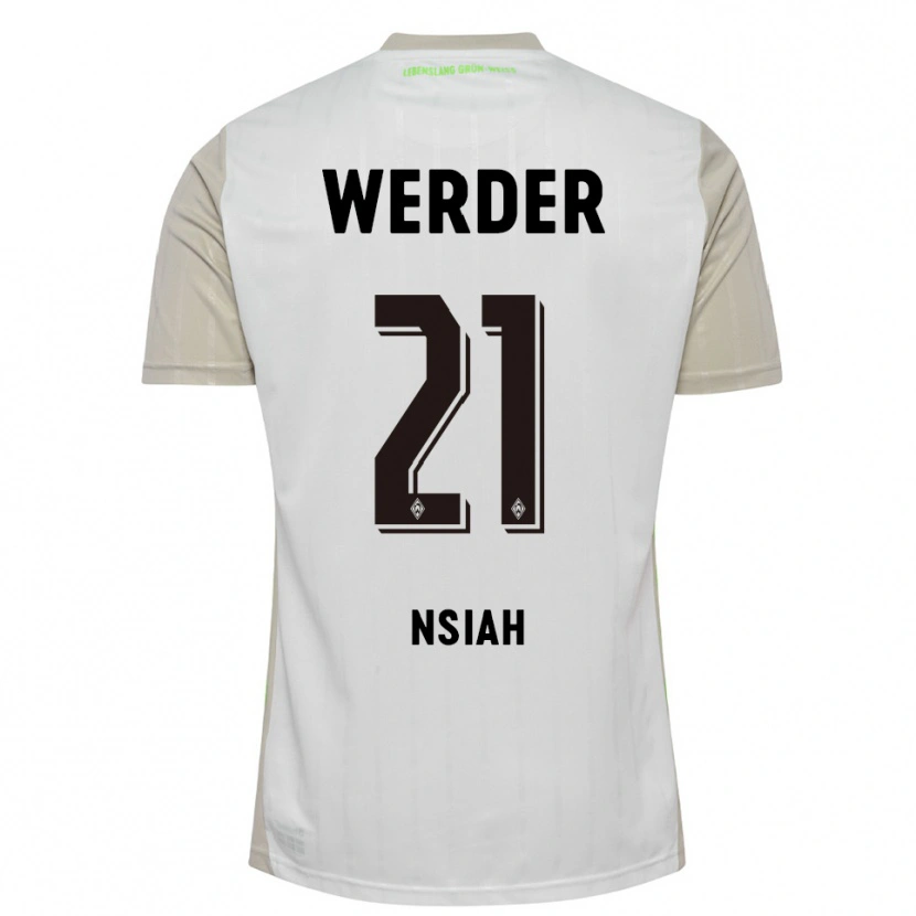 Danxen Women Menson Nsiah #21 White Black Away Jersey 2025/26 T-Shirt
