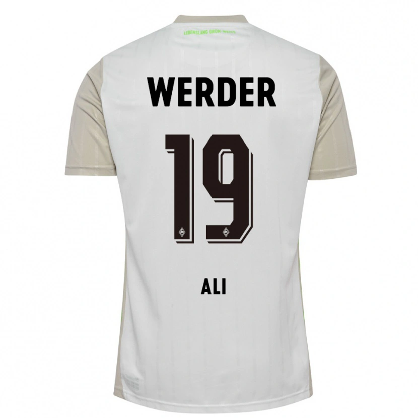 Danxen Women Rok Ali #19 White Black Away Jersey 2025/26 T-Shirt