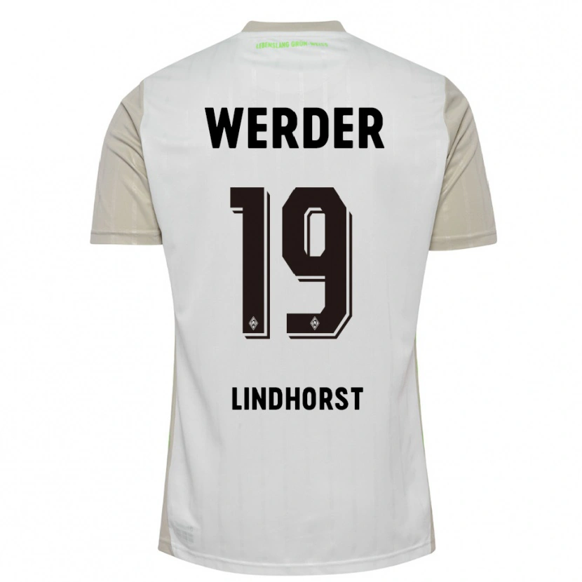 Danxen Women Jerrit Lindhorst #19 White Black Away Jersey 2025/26 T-Shirt