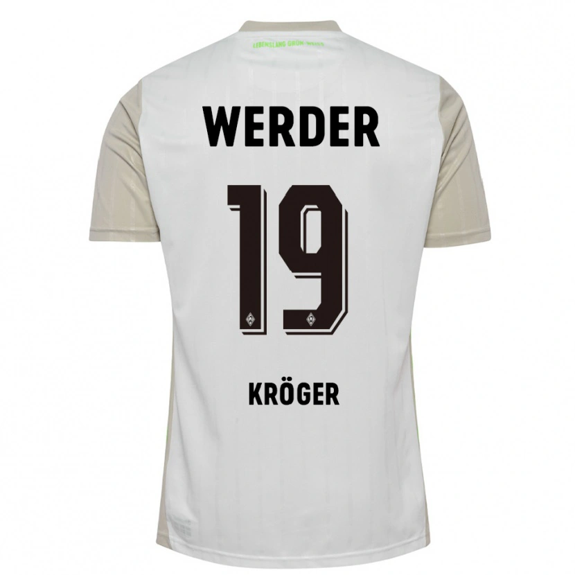 Danxen Women Moritz Kröger #19 White Black Away Jersey 2025/26 T-Shirt