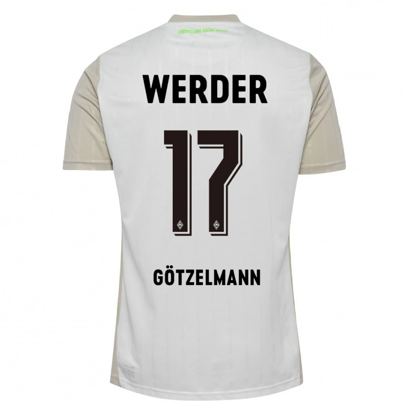 Danxen Women Patrick Götzelmann #17 White Black Away Jersey 2025/26 T-Shirt