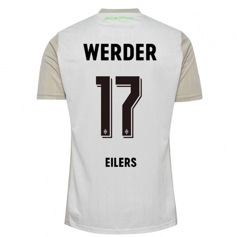 Danxen Women Jonas Eilers #17 White Black Away Jersey 2025/26 T-Shirt