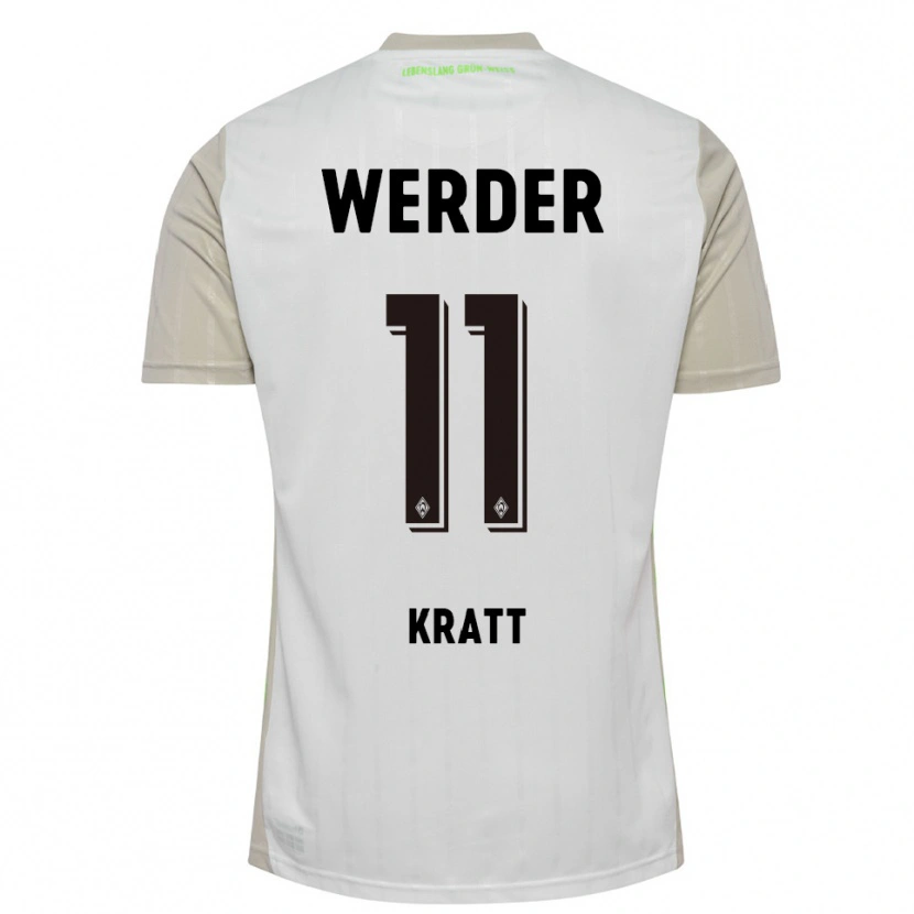Danxen Women Ronan Kratt #11 White Black Away Jersey 2025/26 T-Shirt