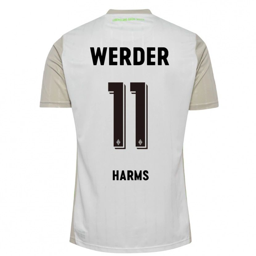 Danxen Women Noah Harms #11 White Black Away Jersey 2025/26 T-Shirt
