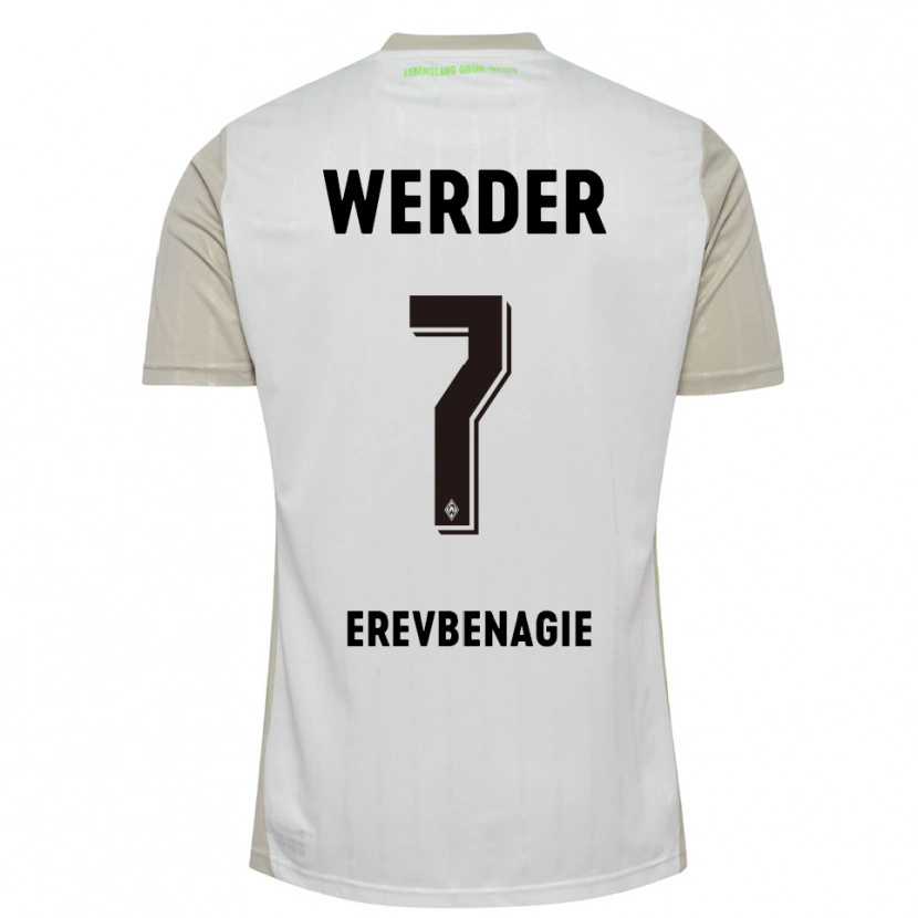 Danxen Women Paul Erevbenagie #7 White Black Away Jersey 2025/26 T-Shirt