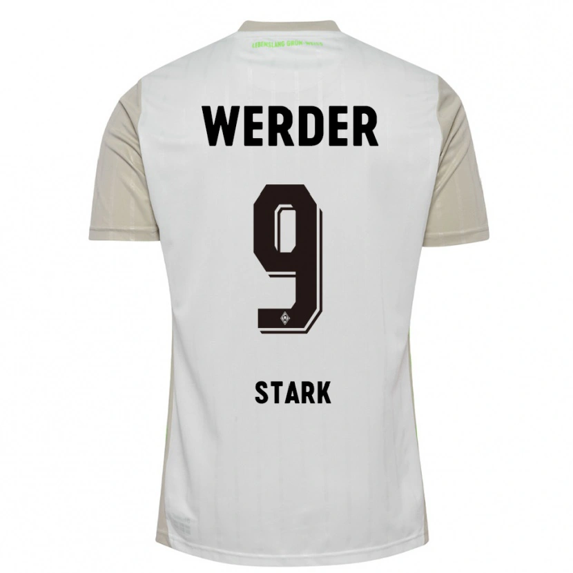 Danxen Women Christian Stark #9 White Black Away Jersey 2025/26 T-Shirt