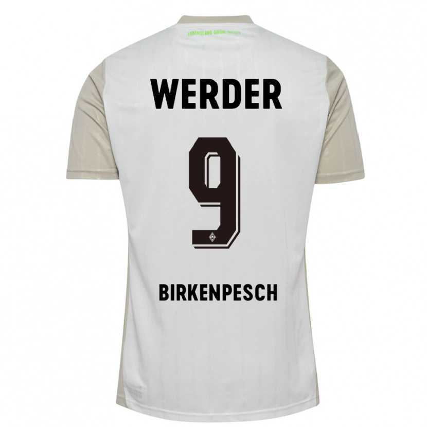 Danxen Women Noah Birkenpesch #9 White Black Away Jersey 2025/26 T-Shirt