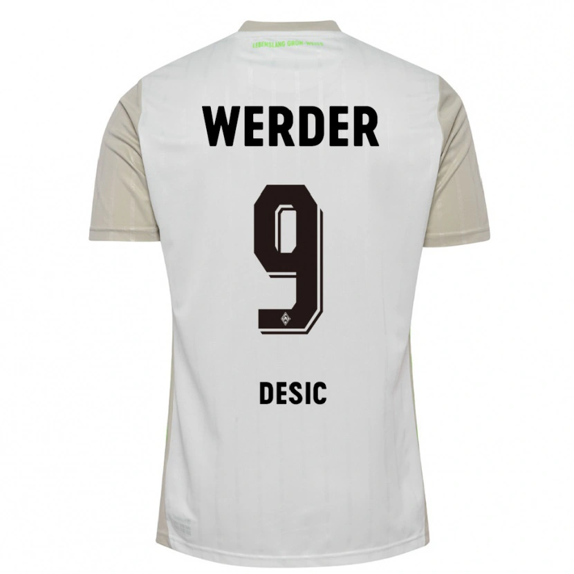 Danxen Women Medina Desic #9 White Black Away Jersey 2025/26 T-Shirt