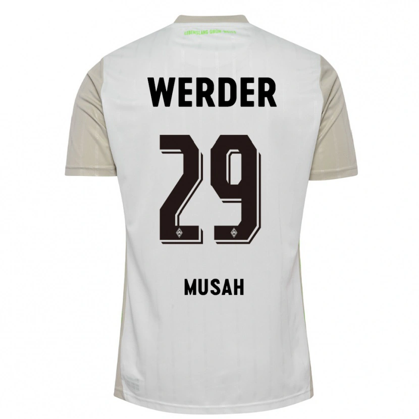 Danxen Women Salim Musah #29 White Black Away Jersey 2025/26 T-Shirt