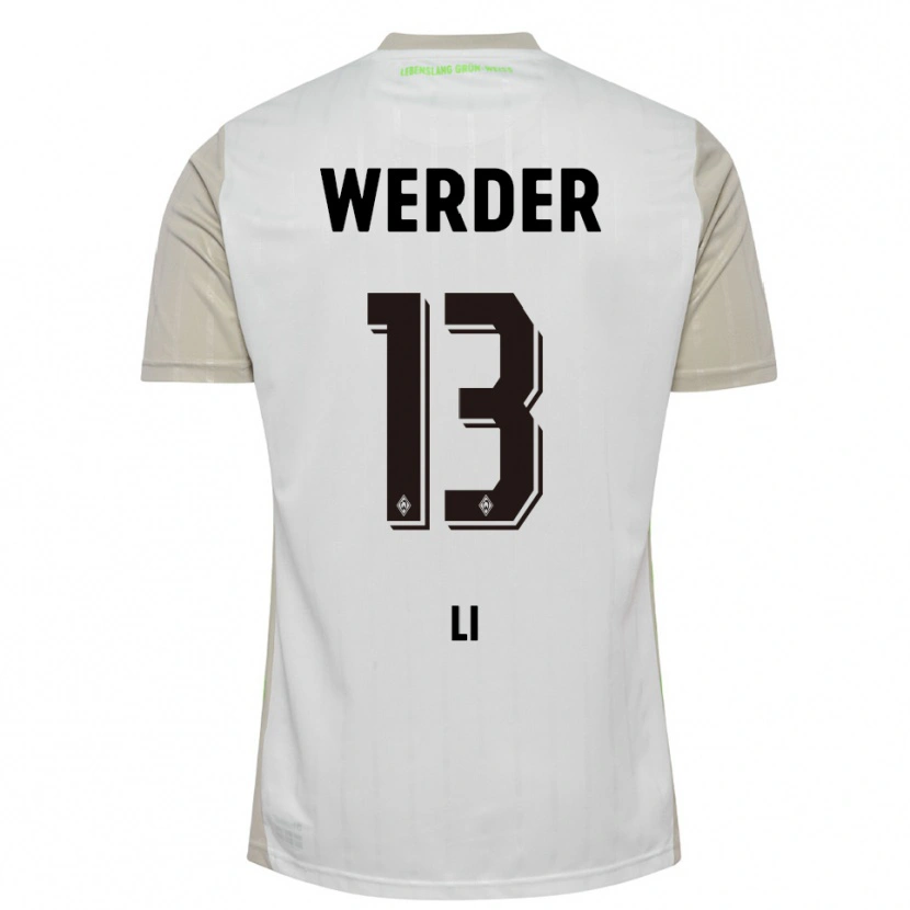 Danxen Women Xiancheng Li #13 White Black Away Jersey 2025/26 T-Shirt