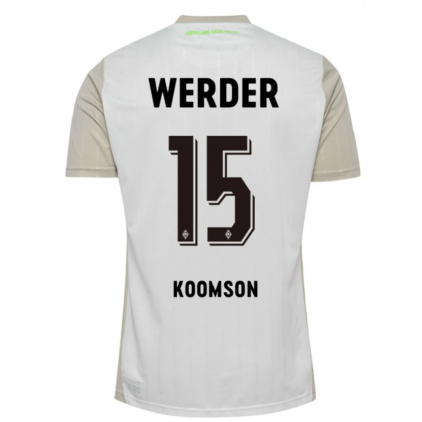 Danxen Women Gabriel Koomson #15 White Black Away Jersey 2025/26 T-Shirt