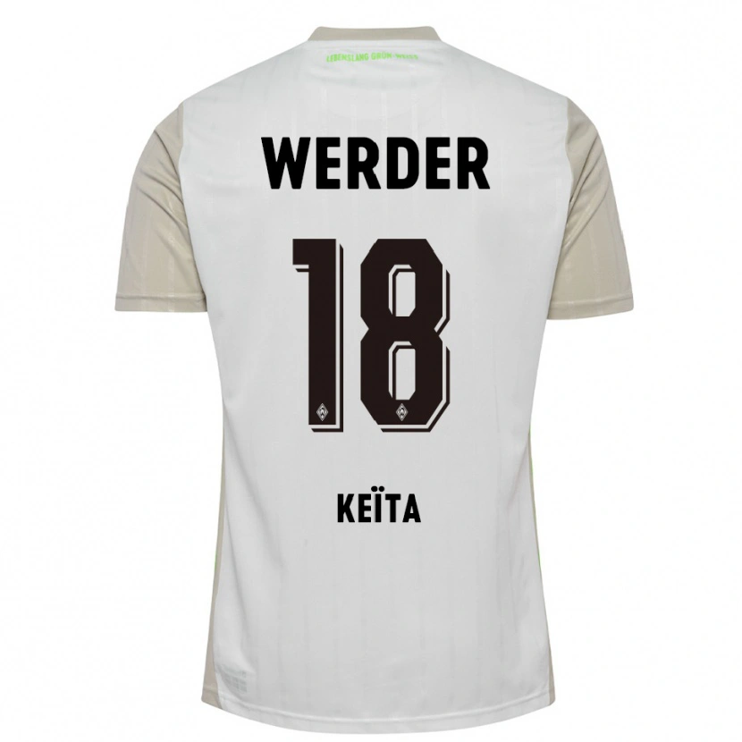 Danxen Women Naby Keïta #18 White Black Away Jersey 2025/26 T-Shirt
