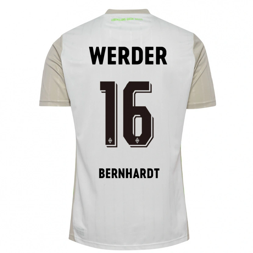 Danxen Women Emilie Bernhardt #16 White Black Away Jersey 2025/26 T-Shirt