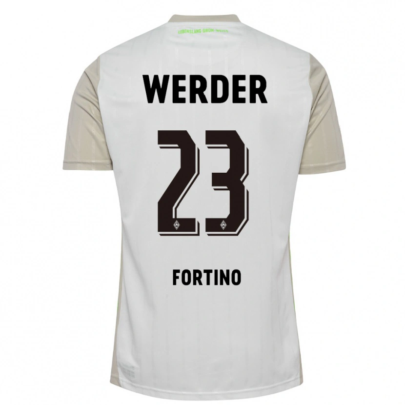 Danxen Women Pierro Miguel Fortino #23 White Black Away Jersey 2025/26 T-Shirt