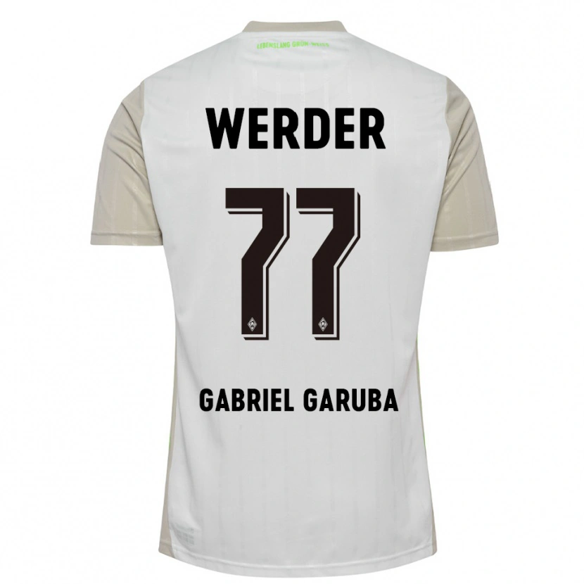 Danxen Women Najib Gabriel Garuba #77 White Black Away Jersey 2025/26 T-Shirt