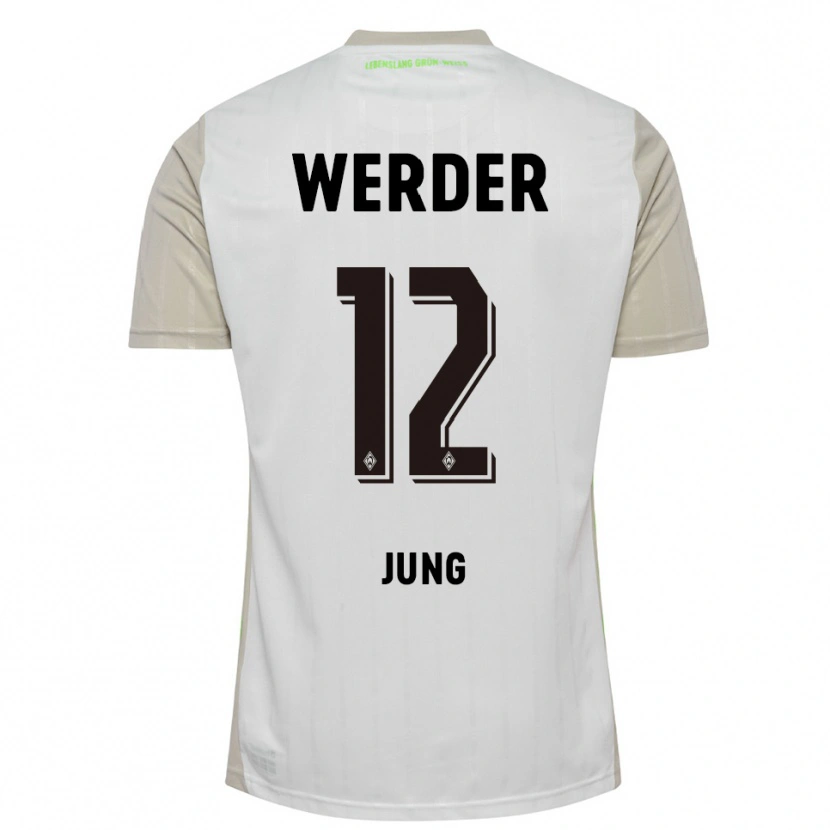 Danxen Women Hugo Jung #12 White Black Away Jersey 2025/26 T-Shirt
