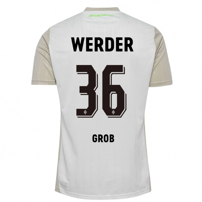 Danxen Women Christian Groß #36 White Black Away Jersey 2025/26 T-Shirt
