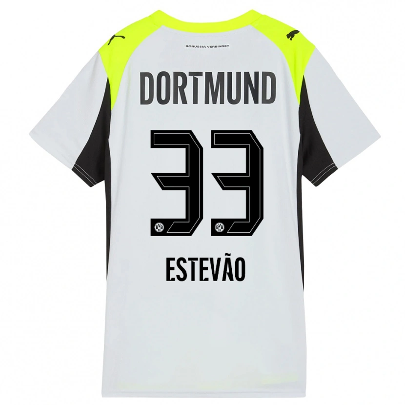 Danxen Women Tiago Estevão #33 Fluorescent Yellow Away Jersey 2025/26 T-Shirt