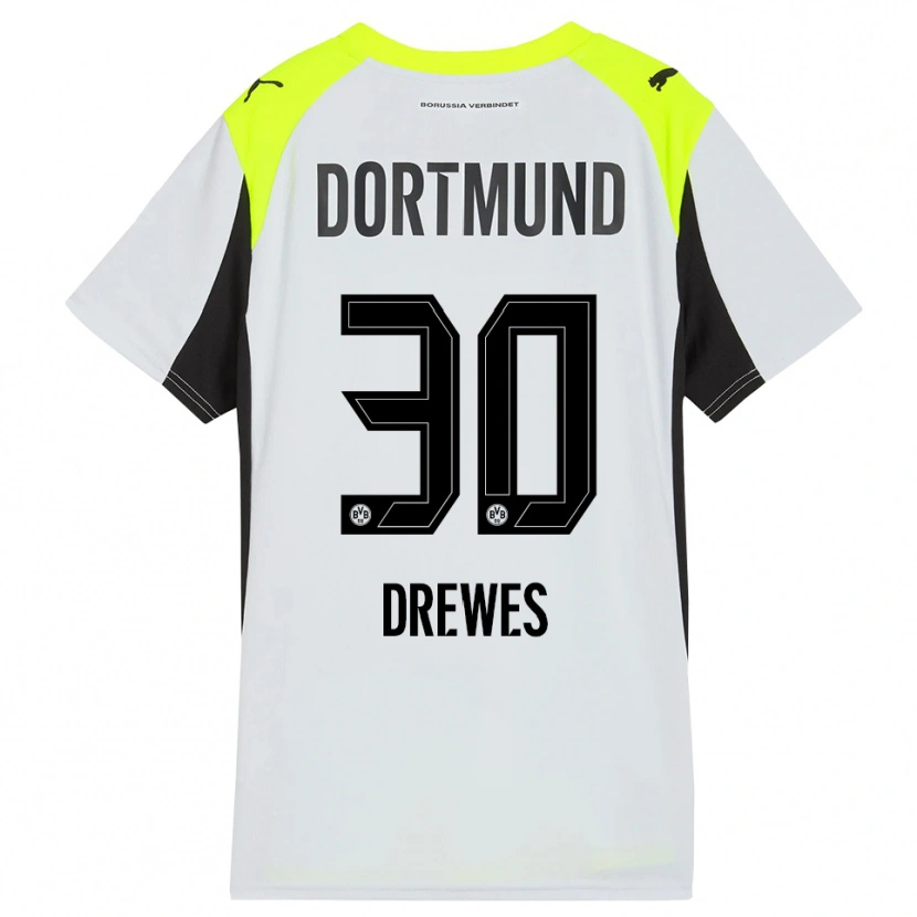 Danxen Women Patrick Drewes #30 Fluorescent Yellow Away Jersey 2025/26 T-Shirt