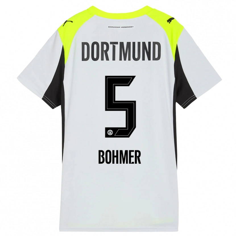 Danxen Women Tim Bohmer #5 Fluorescent Yellow Away Jersey 2025/26 T-Shirt