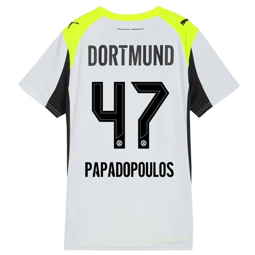 Danxen Women Antonios Papadopoulos #47 Fluorescent Yellow Away Jersey 2025/26 T-Shirt