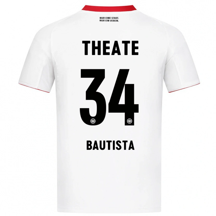 Danxen Women Davis Bautista #34 White Red Away Jersey 2025/26 T-Shirt