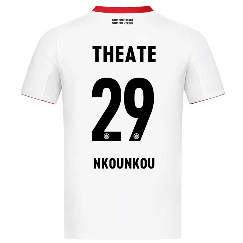 Danxen Women Niels Nkounkou #29 White Red Away Jersey 2025/26 T-Shirt