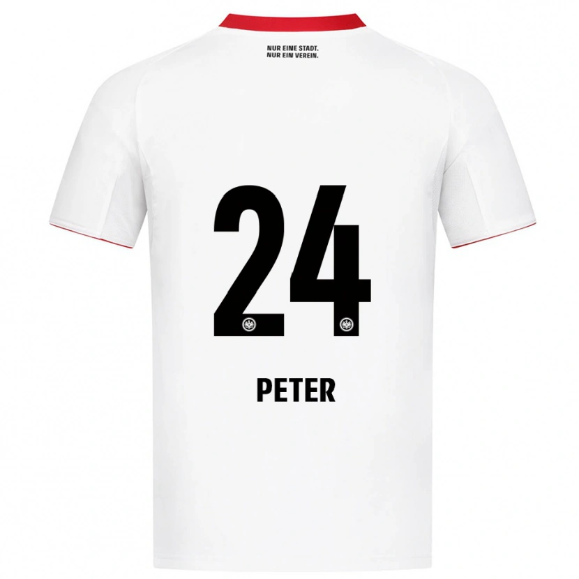 Danxen Women Nicolas Peter #24 White Red Away Jersey 2025/26 T-Shirt